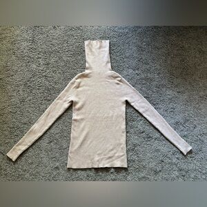 Beige Turtleneck Sweater